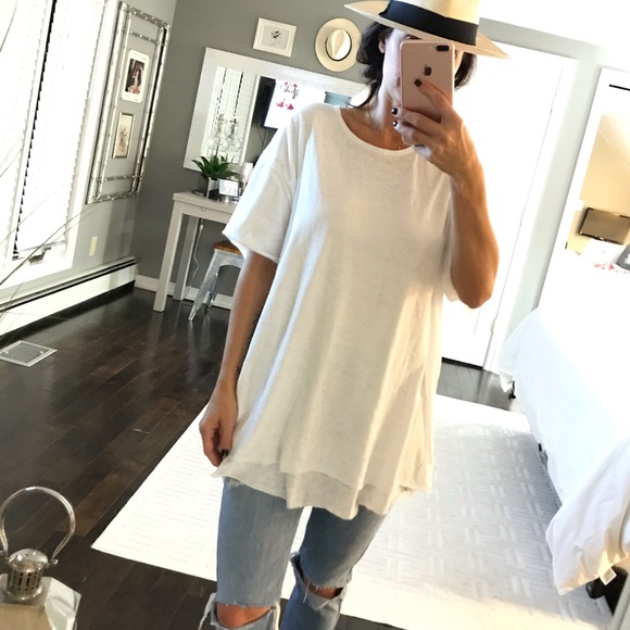 We The Free Tops - We The Free People White double layer t shirt XL